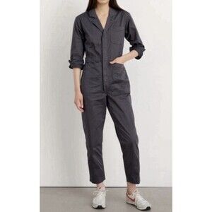 Alex Mill Women's Standard Zip Jumpsuit in Dark Gray Size Medium